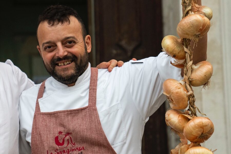 Massimiliano Mussoni, cuoco della Sangiovesa,  protagonista a Centomani,  il grande congresso annuale dei cuochi eccellenti dell’Emilia-Romagna